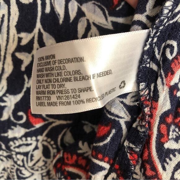 ❤️5/$25 SALE Target Xhilaration Floral Paisley Multicolor Open Cardigan Sweater - Picture 6 of 8